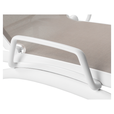 Białe podłokietniki do leżaka Nardi Bracciolo Atlantico - Bianco