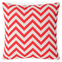 Poduszka na meble Red ZigZac 45x45 - MoodMe