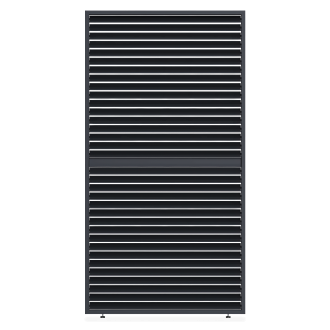 Panel żaluzjowy poziomy regulowany do pergoli ELEGANCE/DELUXE/FUSION 1.3 m Anthracite - Gutroof