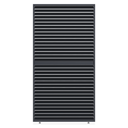 Panel żaluzjowy poziomy regulowany do pergoli ELEGANCE/DELUXE/FUSION 1.3 m Anthracite - Gutroof