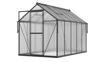 Szklarnia ogrodowa z poliwęglanu Slide-In NEW 183x303cm Black - Cultivo