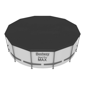 czarny pokrowiec do basenu