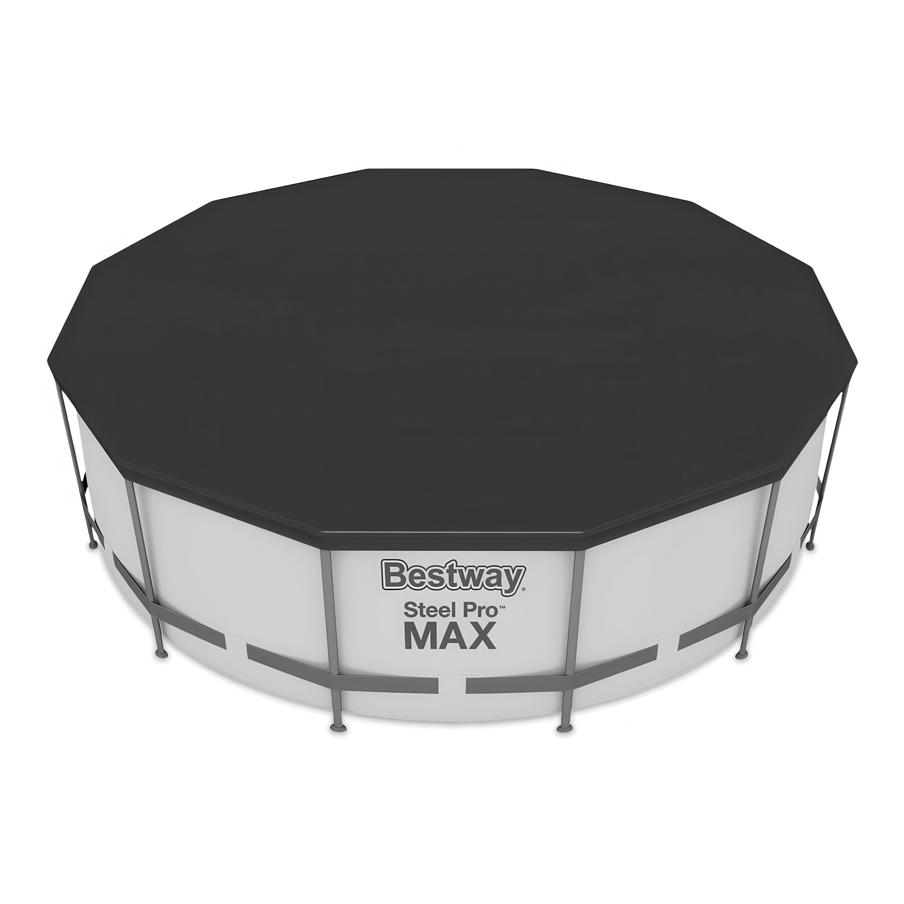 czarny pokrowiec na basen 