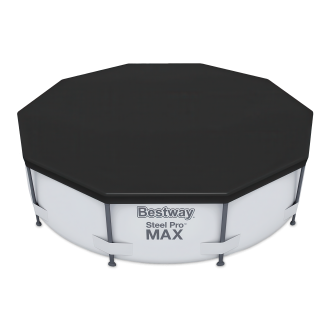 czarne przykrycie do basenu