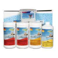 zestaw startowy chemii do basenu różne rodzaje