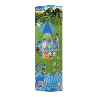 basen z osłoną przeciwsłoneczną dla dzieci