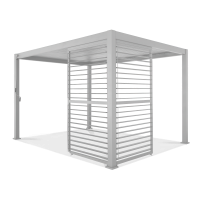 Panel do pergoli PREMIUM 4m white, regulowany - GUTROOF