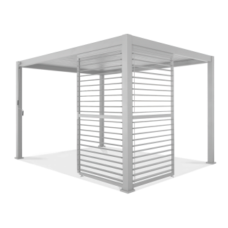 Panel do pergoli PREMIUM 4m white, regulowany - GUTROOF