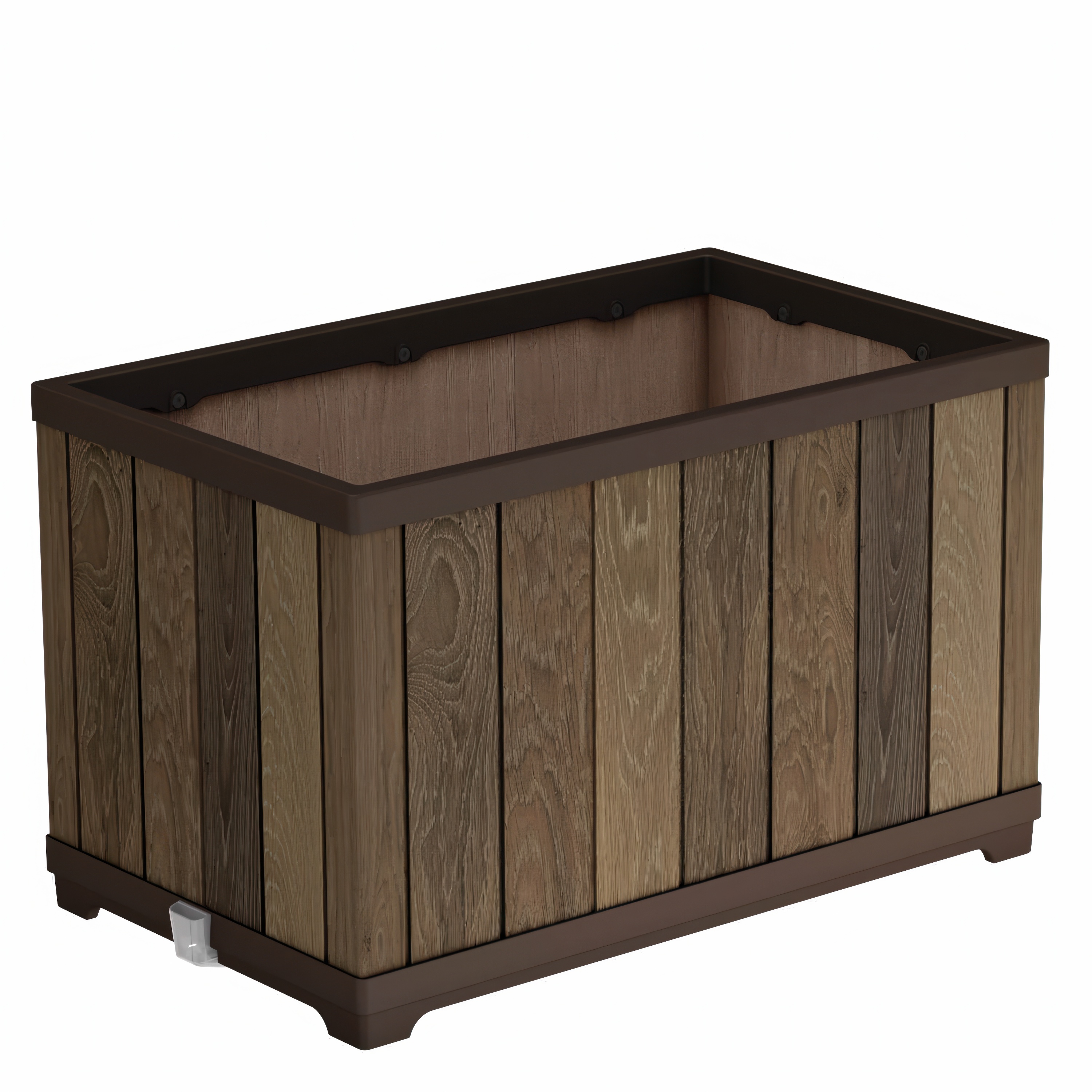 Prostokątna donica Deco rectangle Keter Walnut 