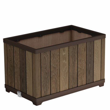 Prostokątna donica Deco rectangle Keter Walnut