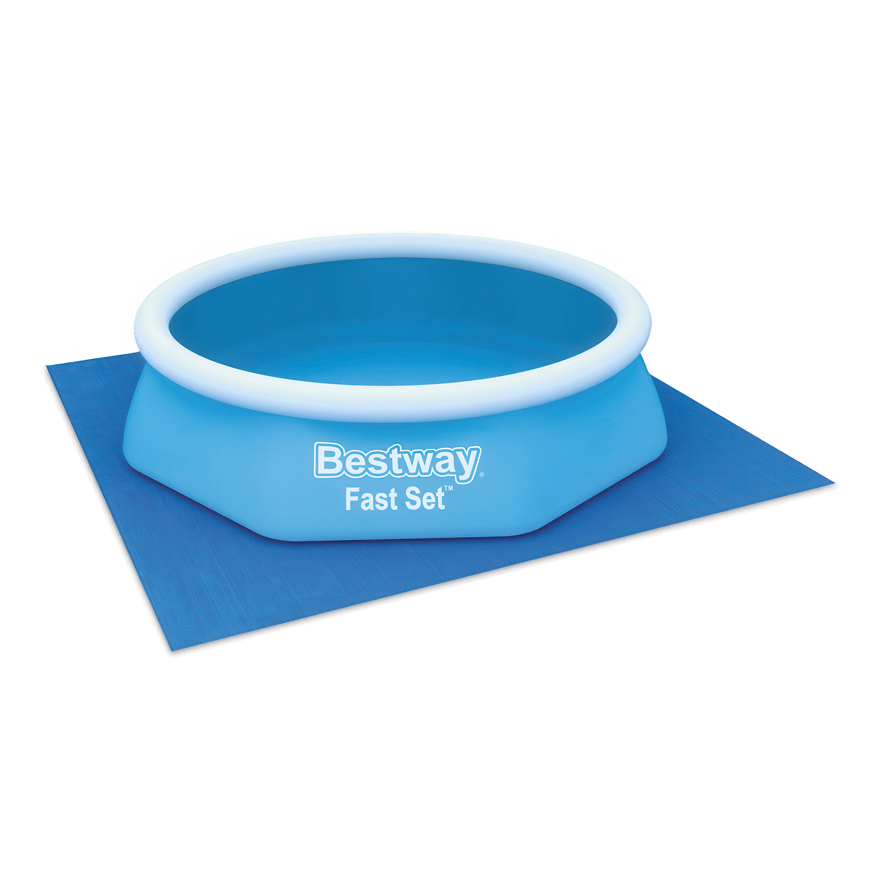 niebieska mata ochronna pod basen