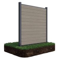 Przęsło ogrodzeniowe do miękkiego podłoża 1,8 m URBAN Oak - Gutroof