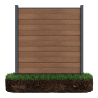 Przęsło ogrodzeniowe do mocowania na miękkim podłożu 1,8 m URBAN Oak- Gutroof
