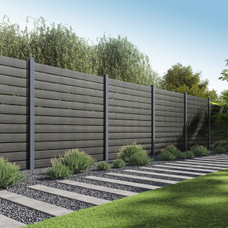 Przęsło ogrodzeniowe do mocowania na miękkim podłożu 1,8 m NEO Antracite - Gutroof