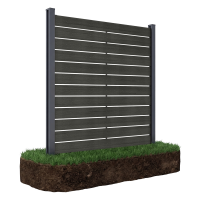 Przęsło ogrodzeniowe do mocowania na miękkim podłożu 1,8 m NEO Antracite - Gutroof