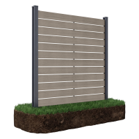 Przęsło ogrodzeniowe do mocowania na miękkim podłożu 1,8 m NEO Oak - Gutroof