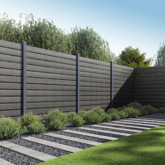 Przęsło ogrodzeniowe do mocowania na twardym podłożu 1,8 m NEO Antracite - Gutroof