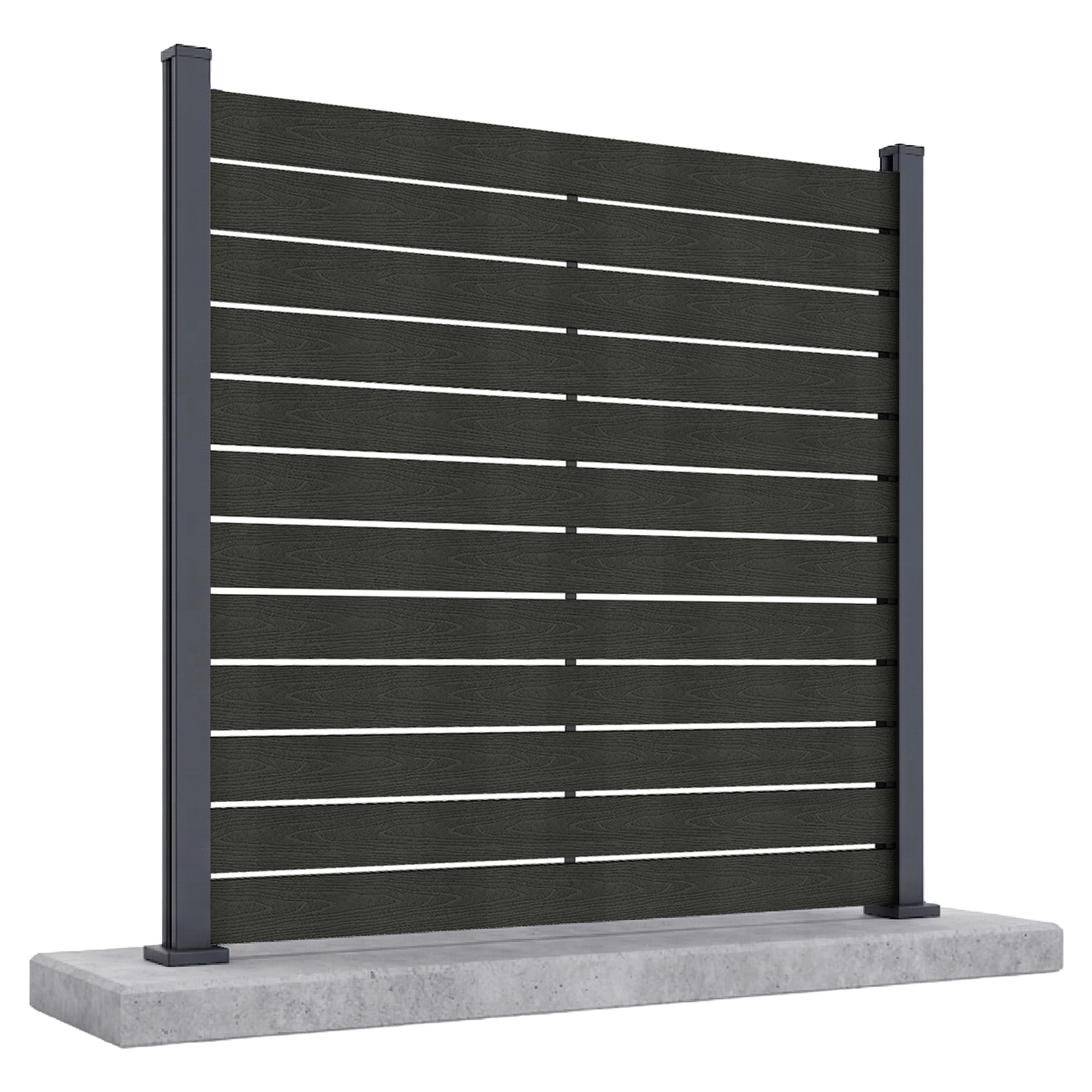 Przęsło ogrodzeniowe do mocowania na twardym podłożu 1,8 m NEO Antracite - Gutroof