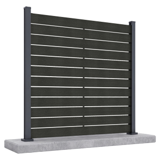 Przęsło ogrodzeniowe do twardego podłoża 1,8 m NEO Anthracite - Gutroof