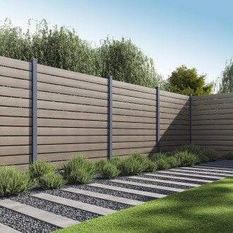 Przęsło ogrodzeniowe do mocowania na twardym podłożu 1,8 m NEO Oak - Gutroof