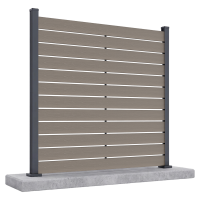 Przęsło ogrodzeniowe do mocowania na twardym podłożu 1,8 m NEO Oak - Gutroof