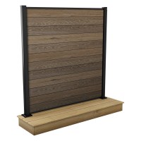 Przęsło ogrodzeniowe 1,8x1,8m do mocowania na betonie Walnut – Keter