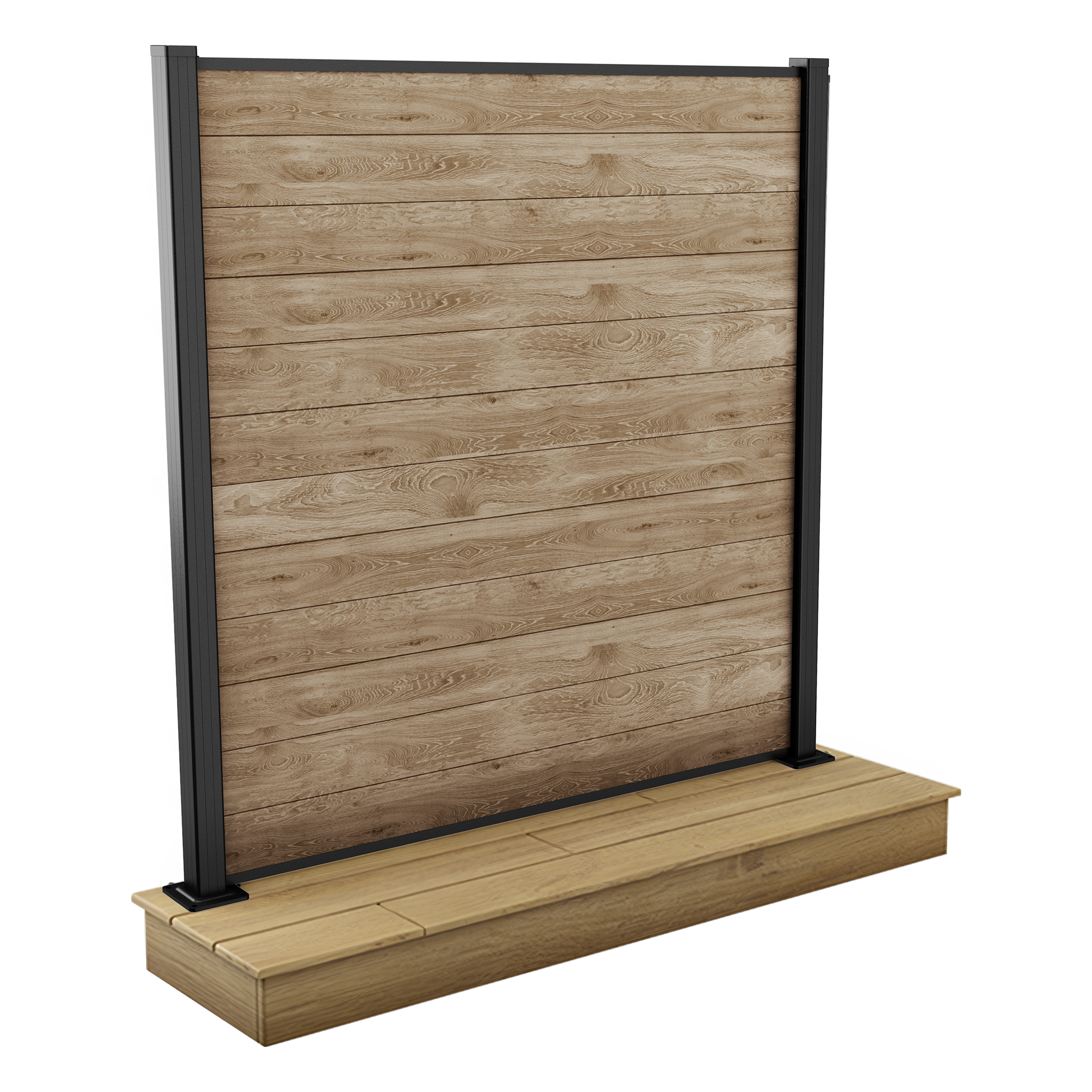 Przęsło ogrodzeniowe 1,8x1,8m do mocowania na kostce brukowej Ashwood – Keter