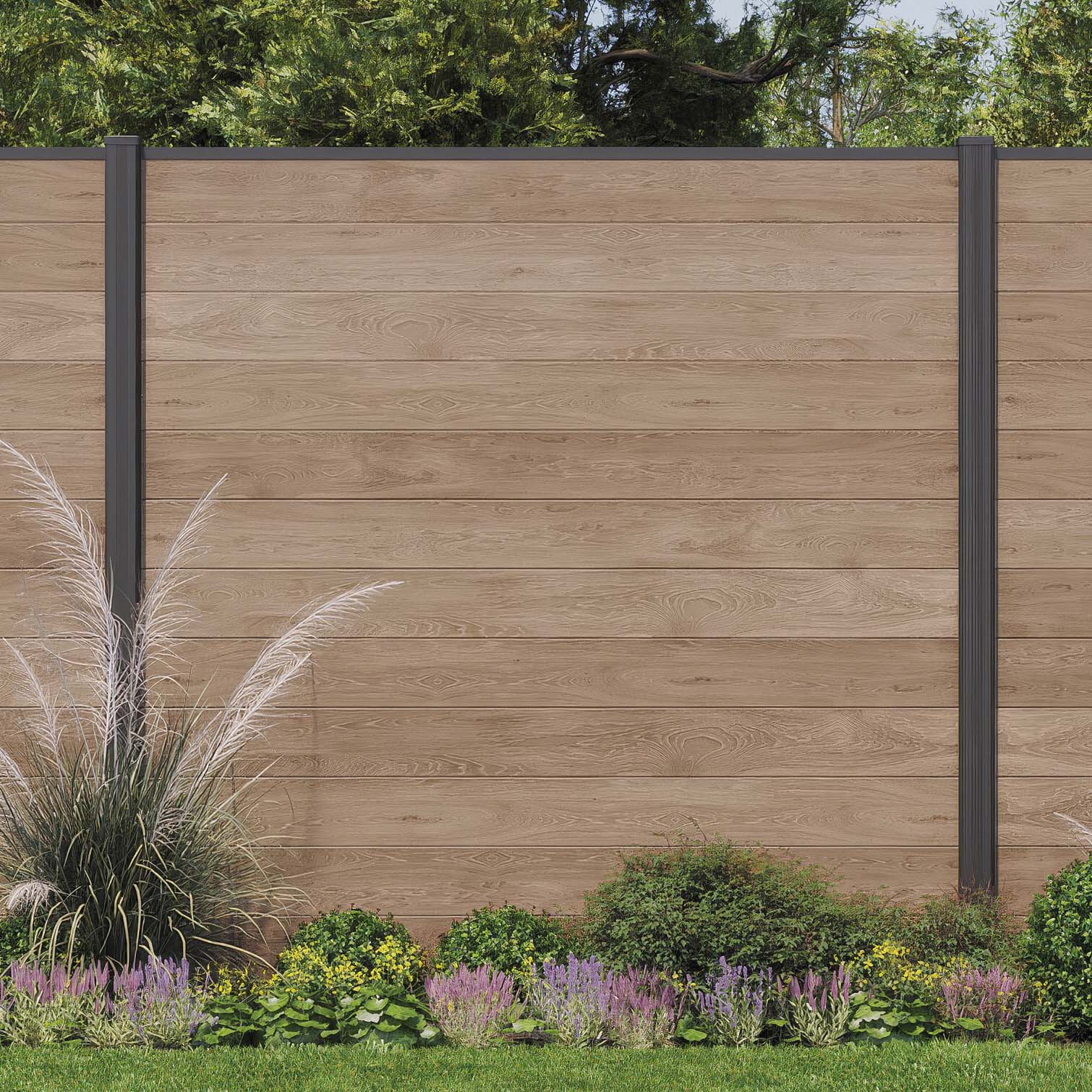 Przęsło ogrodzeniowe 1,8x1,8m do mocowania w ziemi Ashwood – Keter