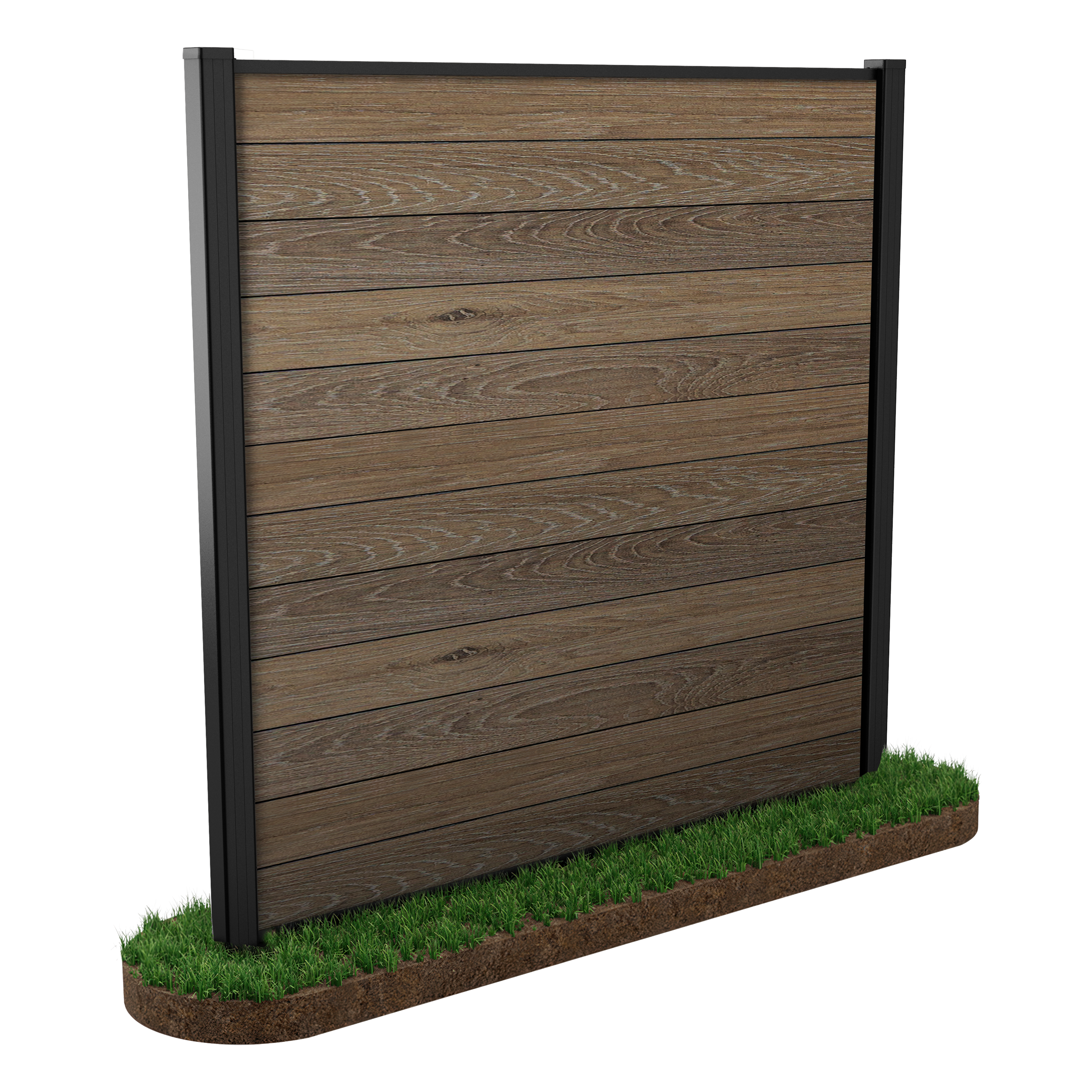 Przęsło ogrodzeniowe 1,8x1,8m do mocowania w ziemi Walnut – Keter