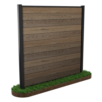 Przęsło ogrodzeniowe 1,8x1,8m do mocowania w ziemi Walnut – Keter