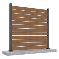 Przęsło ogrodzeniowe do twardego podłoża 1,8 m NEO Teak - Gutroof