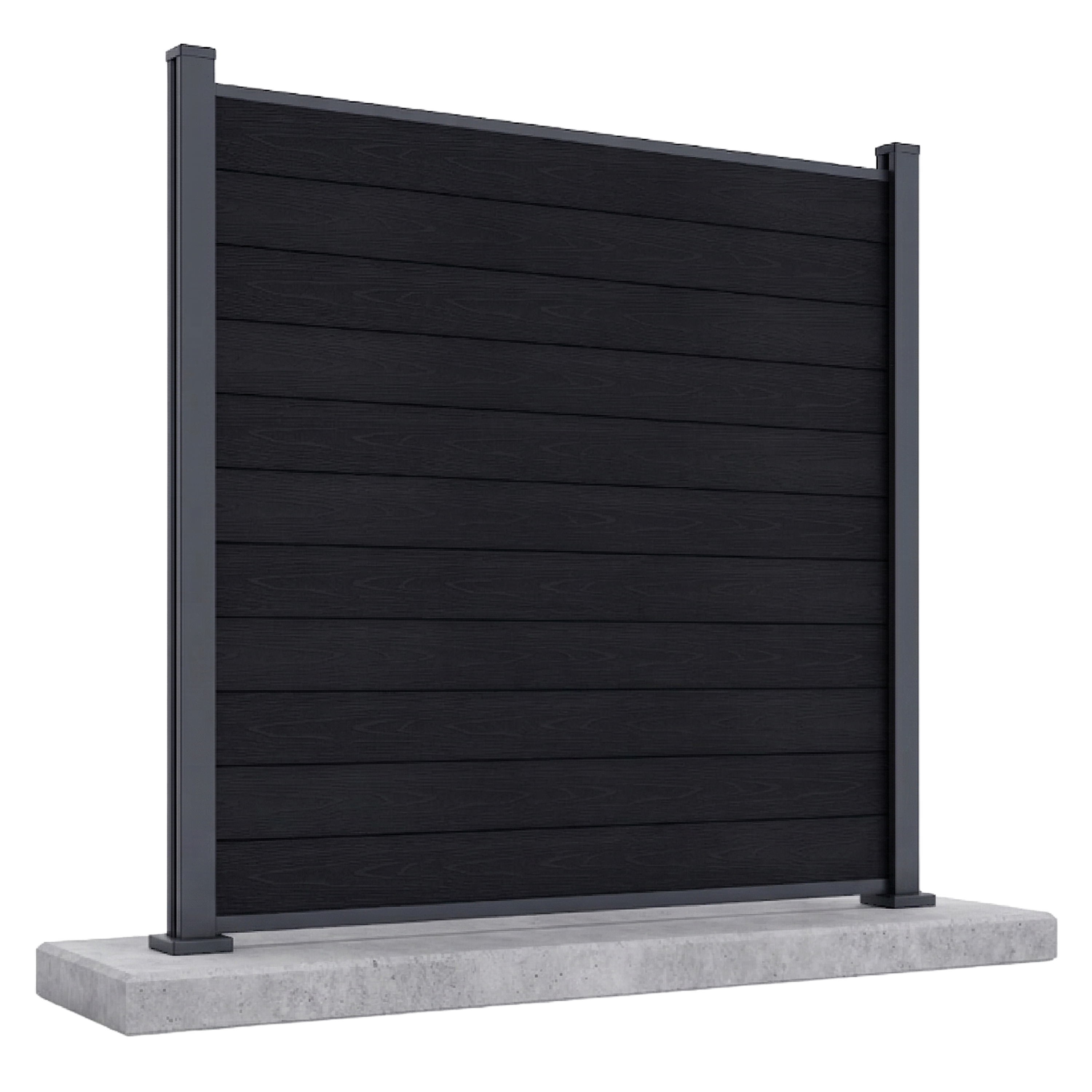 Przęsło ogrodzeniowe do mocowania na twardym podłożu 1,8 m URBAN Antracite - Gutroof