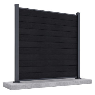 Przęsło ogrodzeniowe do twardego podłoża 1,8 m URBAN Anthracite - Gutroof