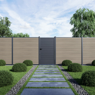 Przęsło ogrodzeniowe do mocowania na twardym podłożu 1,8 m URBAN Oak- Gutroof