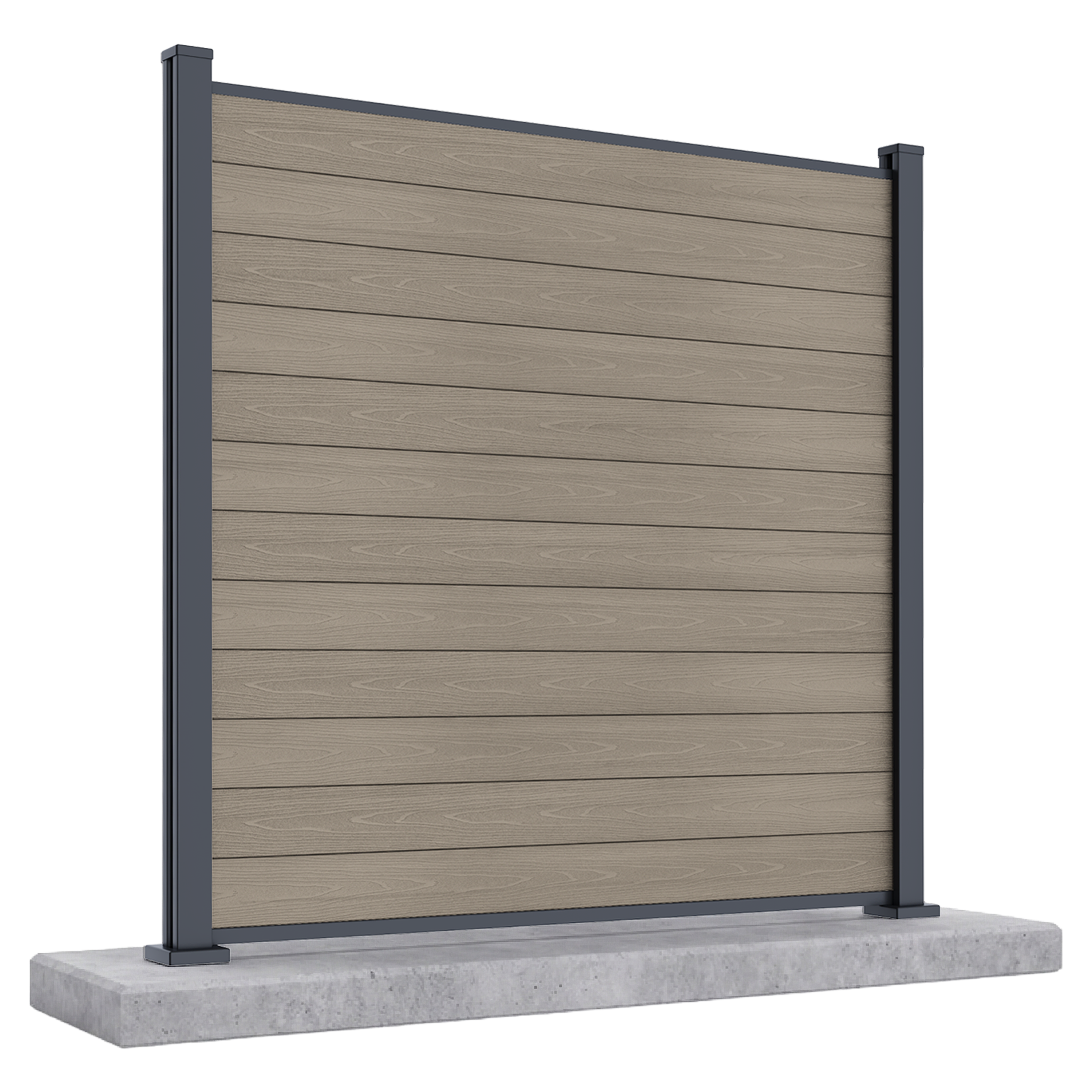 Przęsło ogrodzeniowe do mocowania na twardym podłożu 1,8 m URBAN Oak- Gutroof