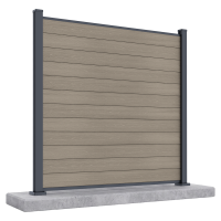 Przęsło ogrodzeniowe do mocowania na twardym podłożu 1,8 m URBAN Oak- Gutroof