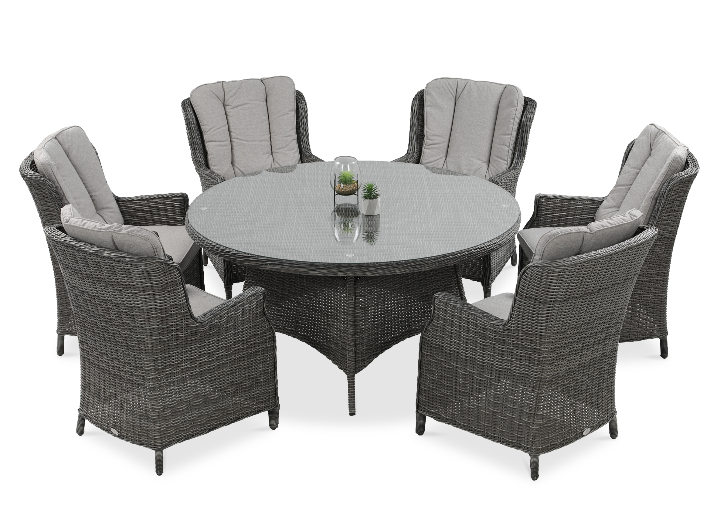 Meble z technorattanu RAVENA Dark Grey