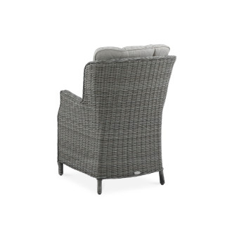 ravena 6+1 technorattanowy fotel dark grey