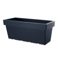 Prostokątna donica Lofly Case 99x39x41cm antracyt - PROSPERPLAST