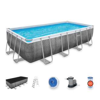Prostokątny basen POWER STEEL 5,5x2,7x1,2m z akcesoriami