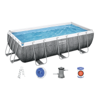 Basen prostokątny ze stelażem Power Steel 4 x 2 x 1 m - BESTWAY 56721