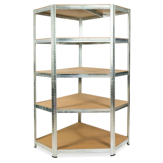 Regał metalowy narożny 180 x 90 x 40cm - Hardmaister