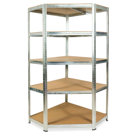 Regał metalowy narożny 180 x 90 x 40cm - Hardmaister