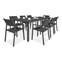 Zestaw ogrodowy Nardi TRILL/LIBECCIO 8+1 Antracite