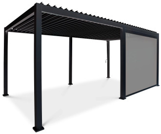 Roleta opuszczana do pergoli Premium wersji 3m Anthracite Gutroof (2)