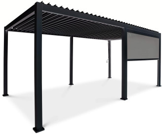 Roleta opuszczana do pergoli Premium wersji 4m Anthracite Gutroof (2)