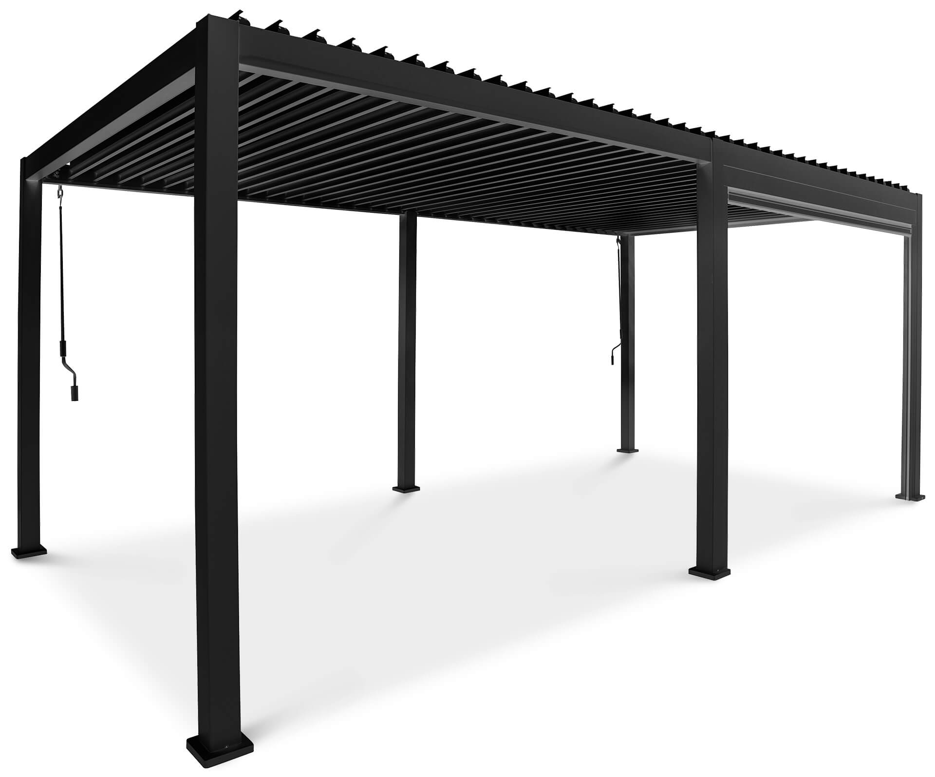 Roleta opuszczana do pergoli Premium wersji 4m Anthracite Gutroof (3)
