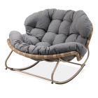 Fotel bujany RODOS Natural/Grey - Focus Garden