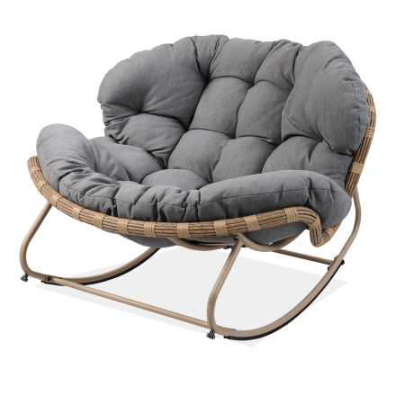 Fotel bujany RODOS Natural/Grey - Focus Garden