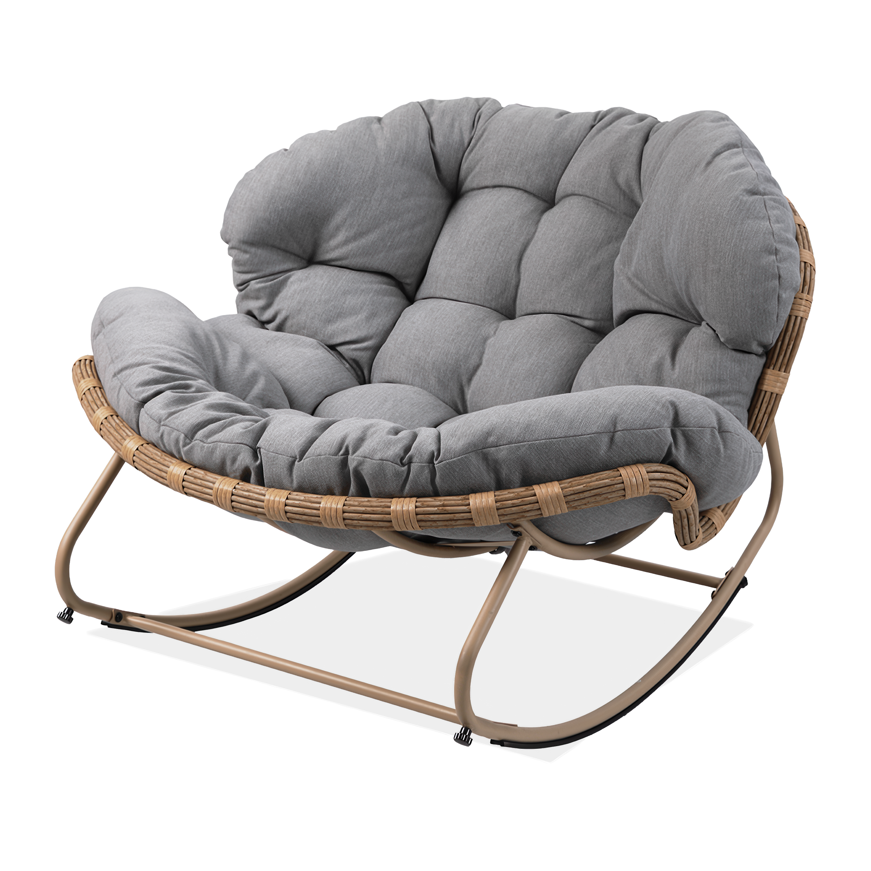 Fotel bujany RODOS Natural/Light Grey - Focus Garden